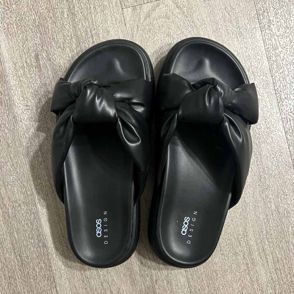 ASOS chunky black sandals